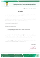 Referencje od Urzędu Gminy Starogard Gdański